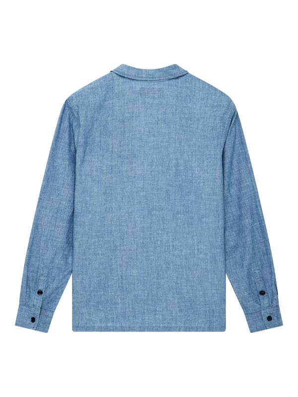 Forecourt Denim Shirt: Indigo Chambray (FINAL SALE)