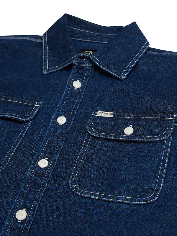 Vacay Denim Shirt: Blue Indigo (FINAL SALE)