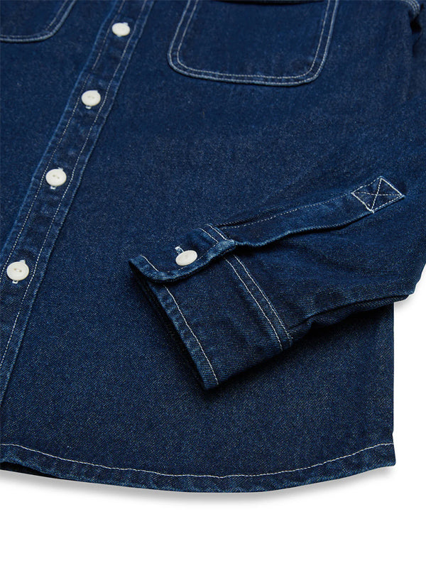 Vacay Denim Shirt: Blue Indigo (FINAL SALE)