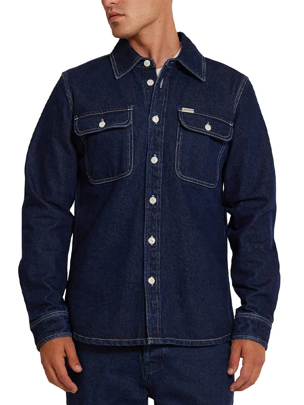 Vacay Denim Shirt: Blue Indigo (FINAL SALE)