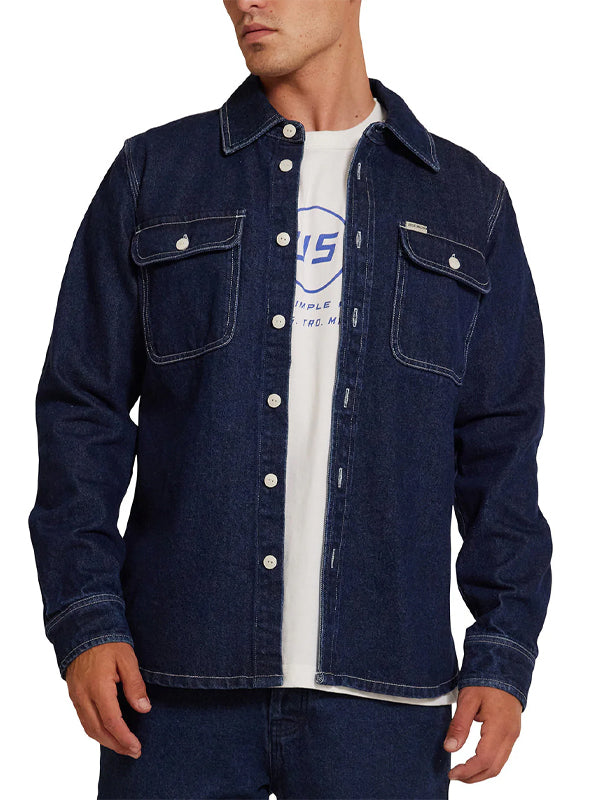 Vacay Denim Shirt: Blue Indigo (FINAL SALE)