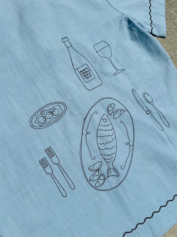 Dinner In Capri Camp Shirt
