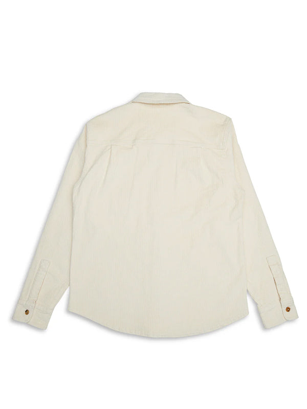 Vacay Cord Shirt: Dirty White