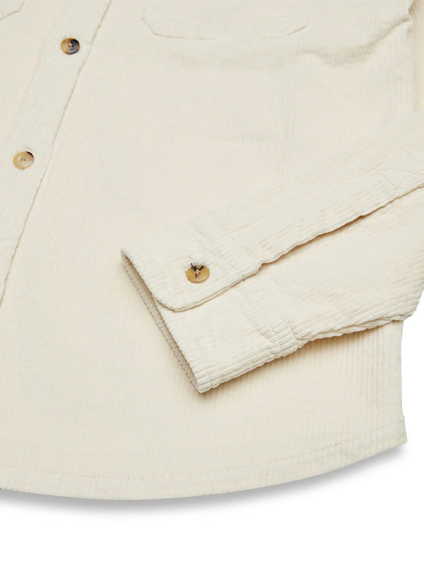 Vacay Cord Shirt: Dirty White