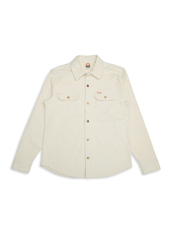 Vacay Cord Shirt: Dirty White