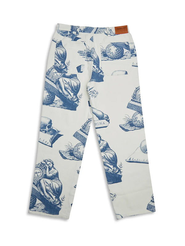 Dream Machine Pants in indigo, offering a comfortable and relaxed fit with a stylish, deep blue hue, perfect for casual wear or lounging.
