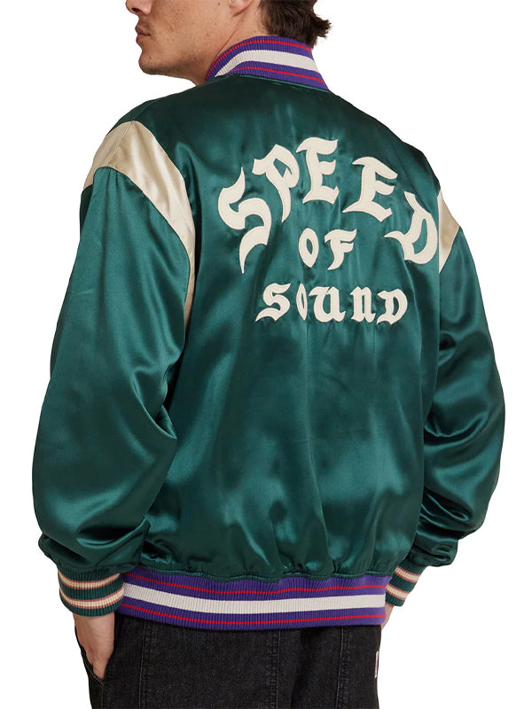 Memento Mori Jacket: Emerald – A bold statement piece in a rich emerald hue, blending style with a timeless reminder to live fully.