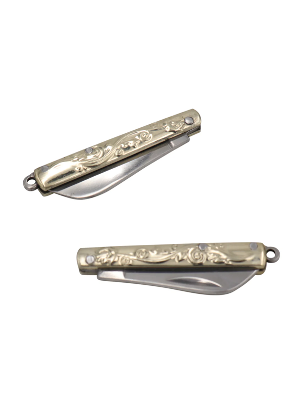 Engraved Handle Mini Folding Pocket Knife