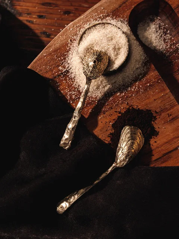 Shell Espresso Spoons: Set of 2