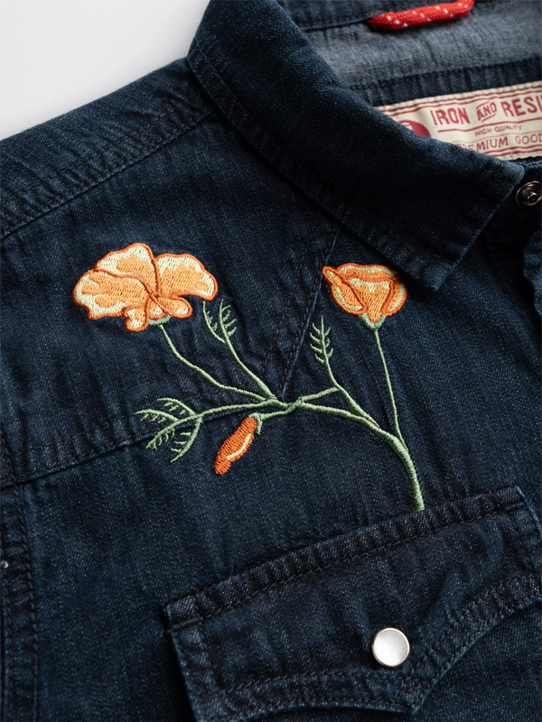 Field Denim Shirt: Dark Wash
