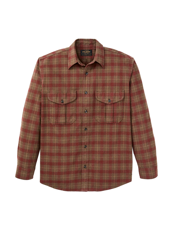 Alaskan Guide Shirt: Brown/Mahogany Plaid