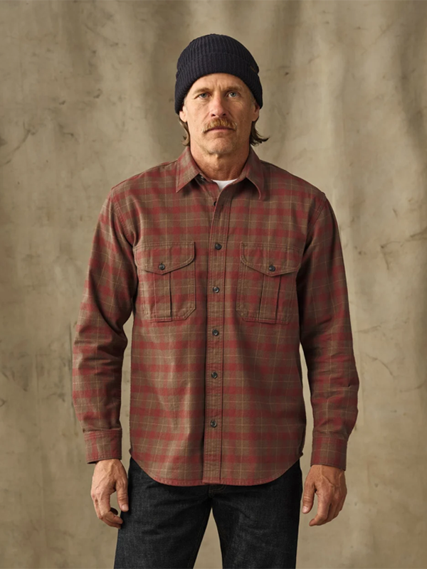 Alaskan Guide Shirt: Brown/Mahogany Plaid