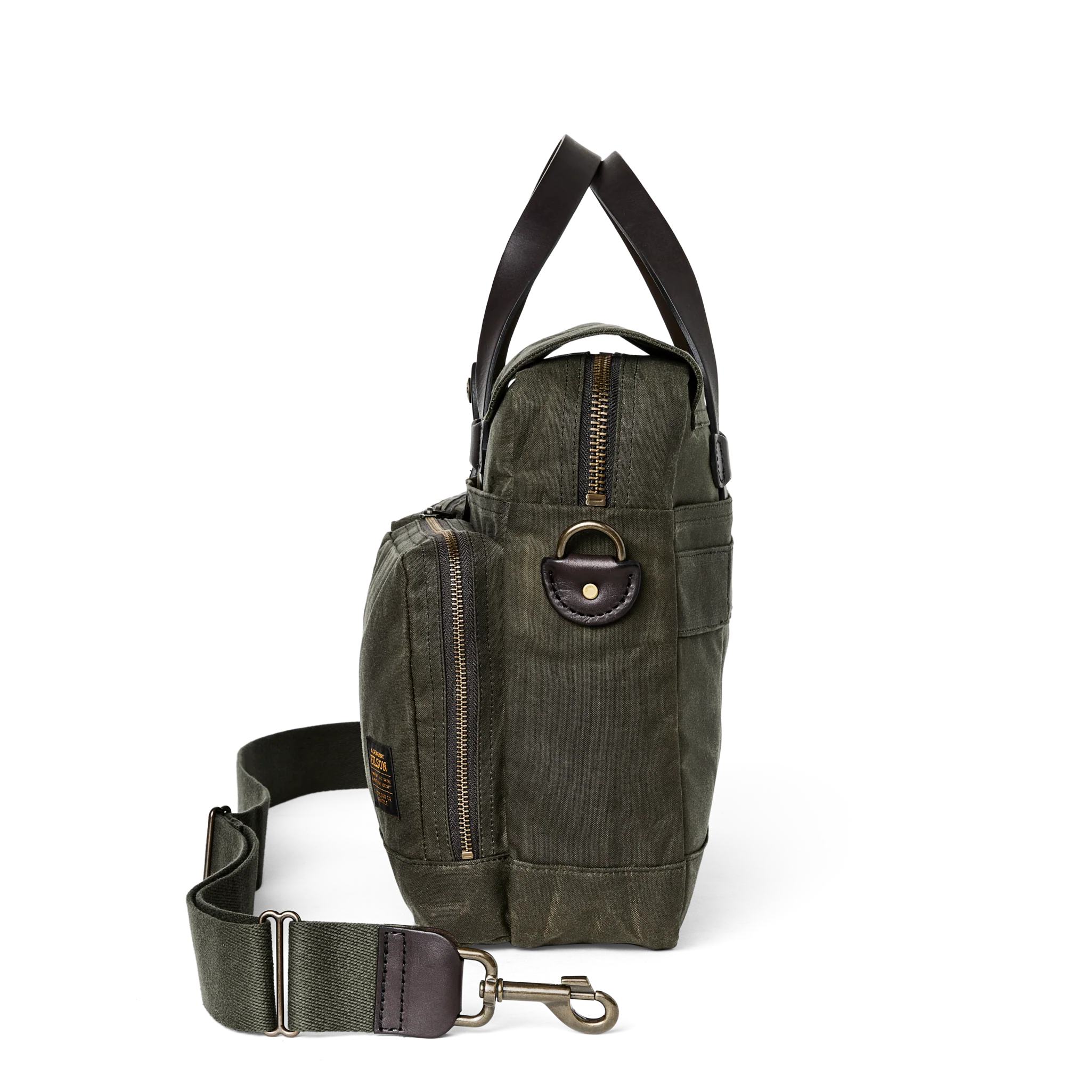 24 Hour Tin Cloth Briefcase: Otter Green