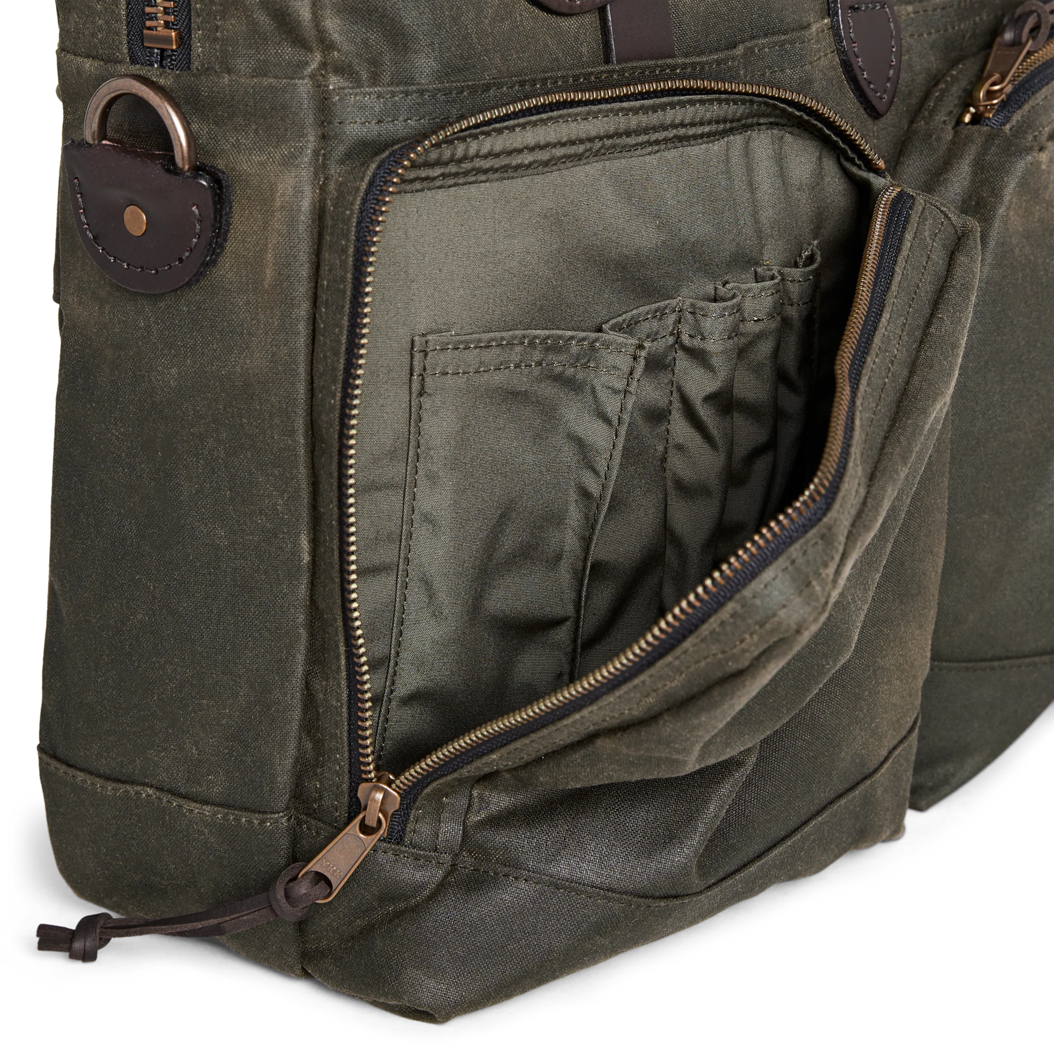 24 Hour Tin Cloth Briefcase: Otter Green