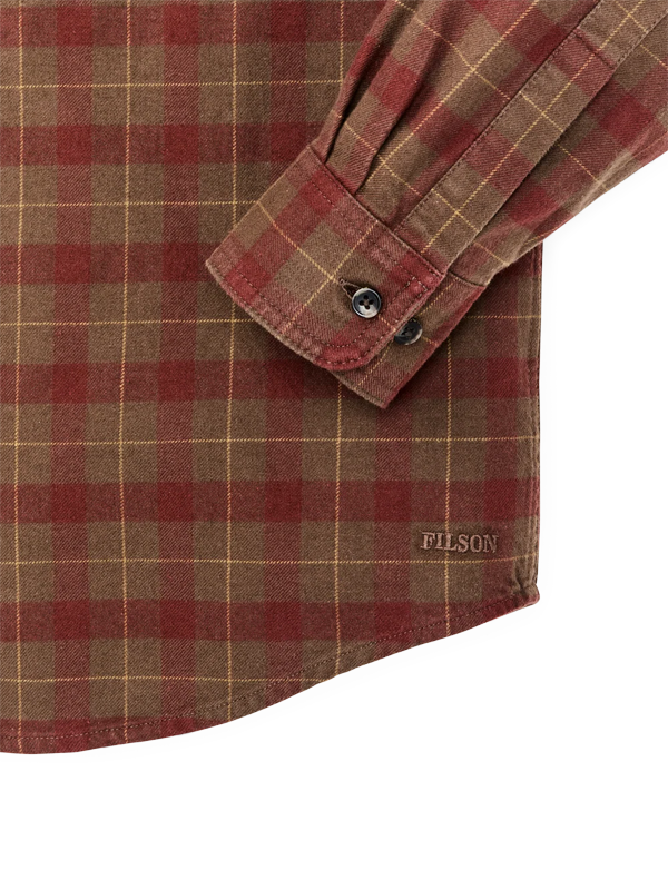 Alaskan Guide Shirt: Brown/Mahogany Plaid