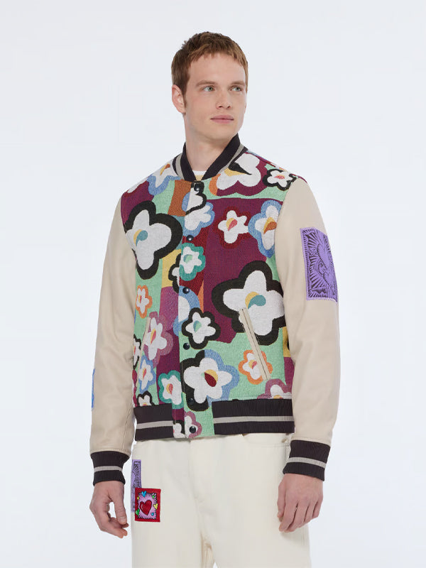 Burton Morris Jacket: Flower All-Over Print