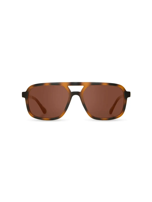 Glacier Sunglasses: Matte Tortoise/Basic Polarized Brown