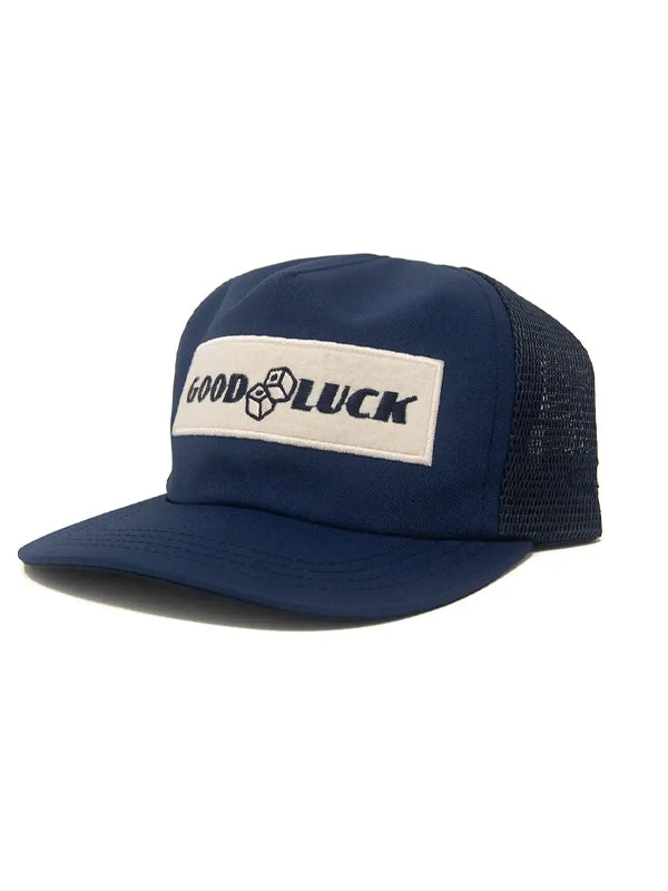 Good Luck Snapback Hat: Navy