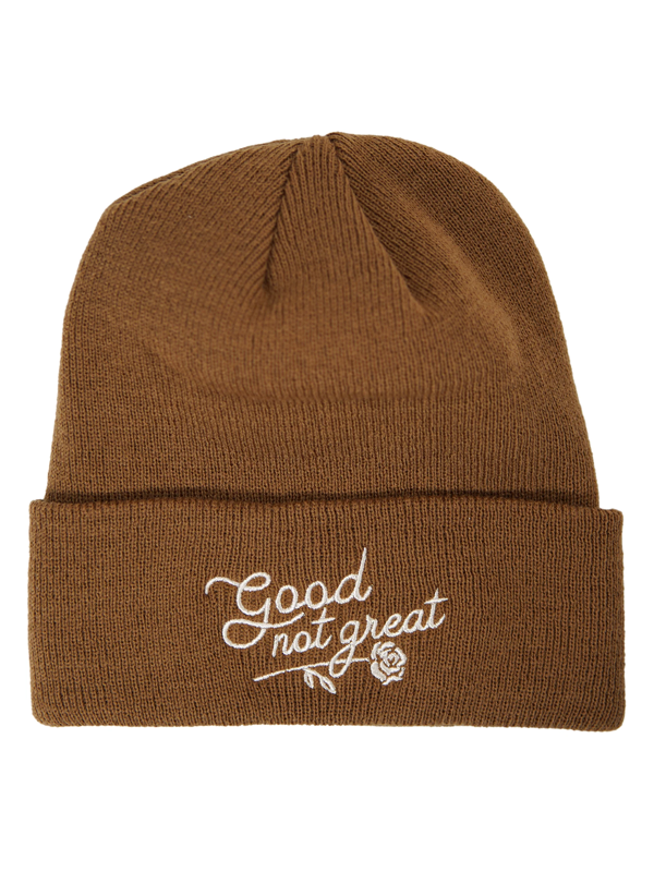 Good Not Great Beanie: Khaki Brown