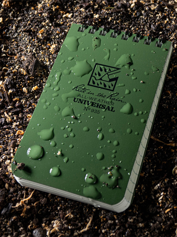 3" x 5" Top Spiral Notebook: Green