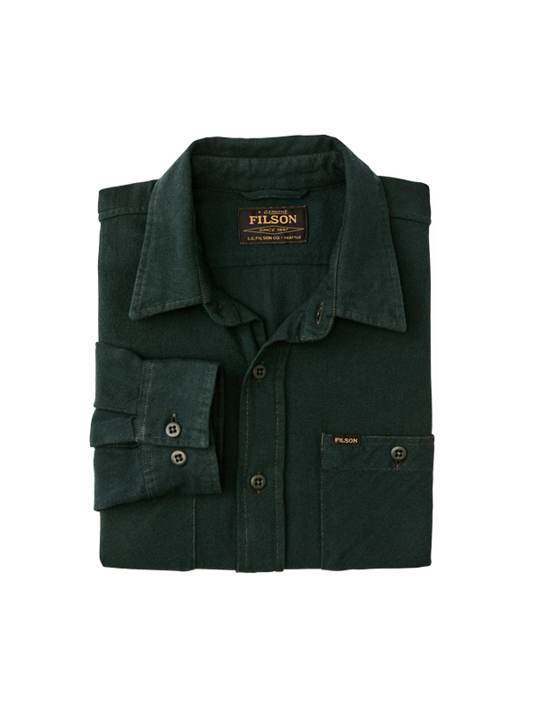 The Rangeland Flannel Shirt: Forest Green
