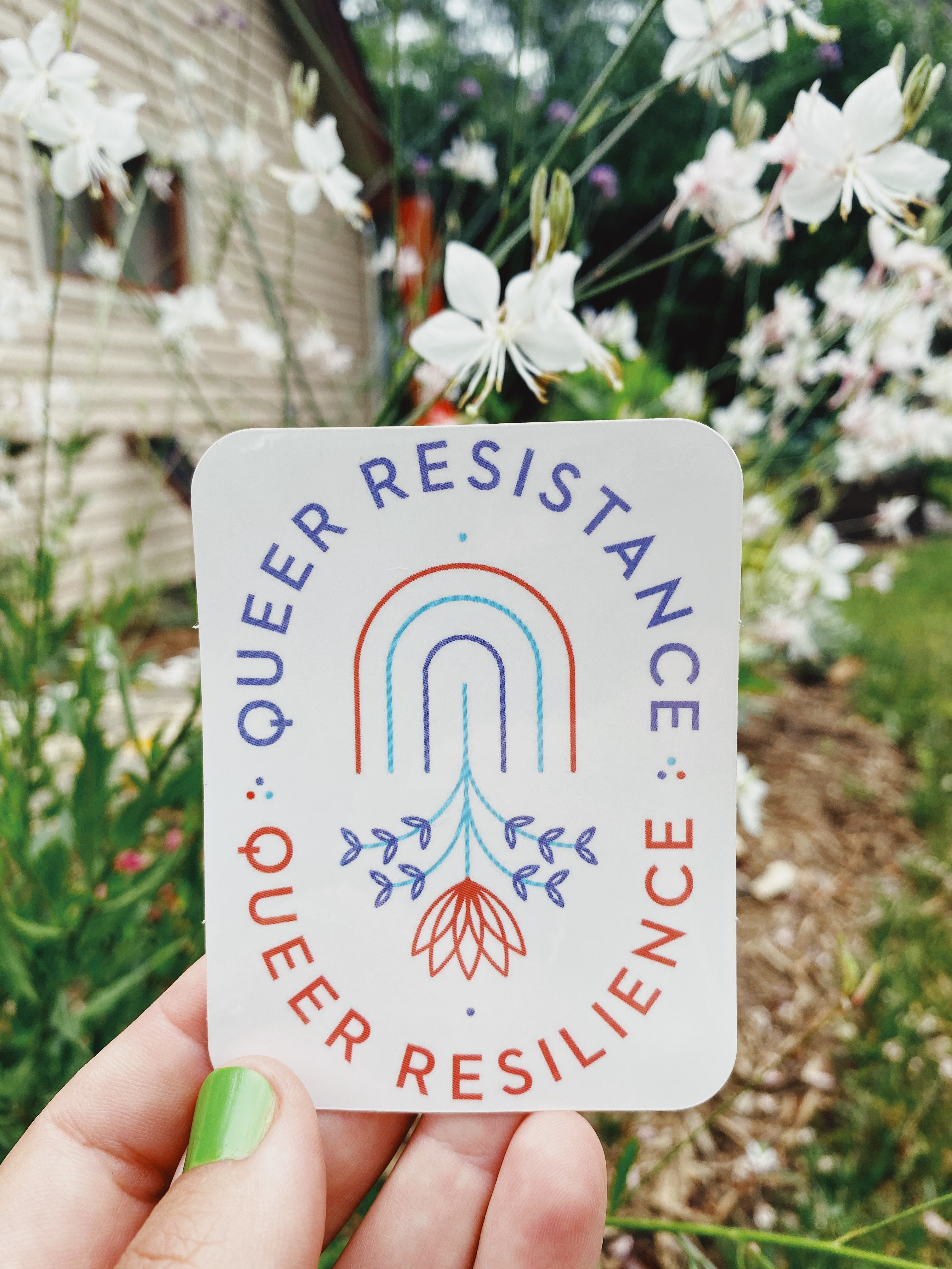 Chelsea Amato Queer Resistance Queer Resilience Sticker