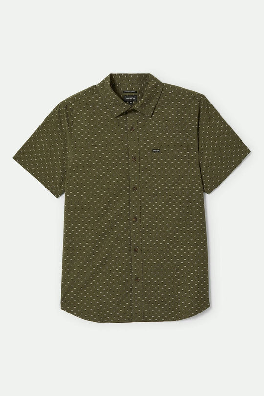 Charter Print S/S Woven Shirt: Ivy Green/ Painterly Floral
