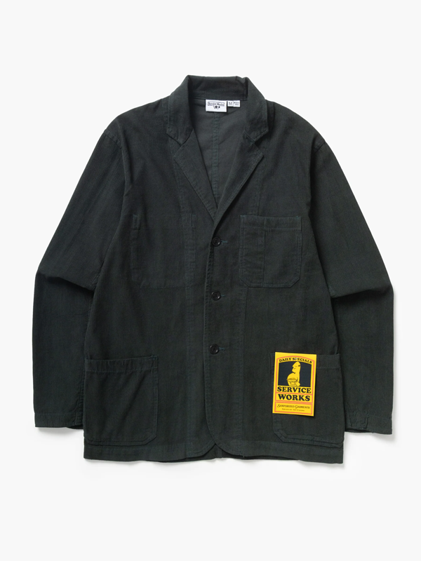 Fine Cord Server Suit Jacket: Jewel