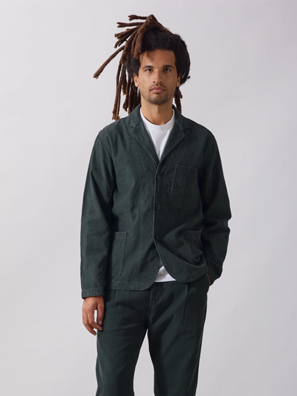 Fine Cord Server Suit Jacket: Jewel