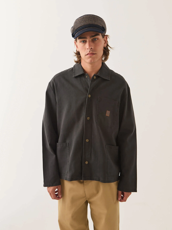 Painters Jacket: Washed Black