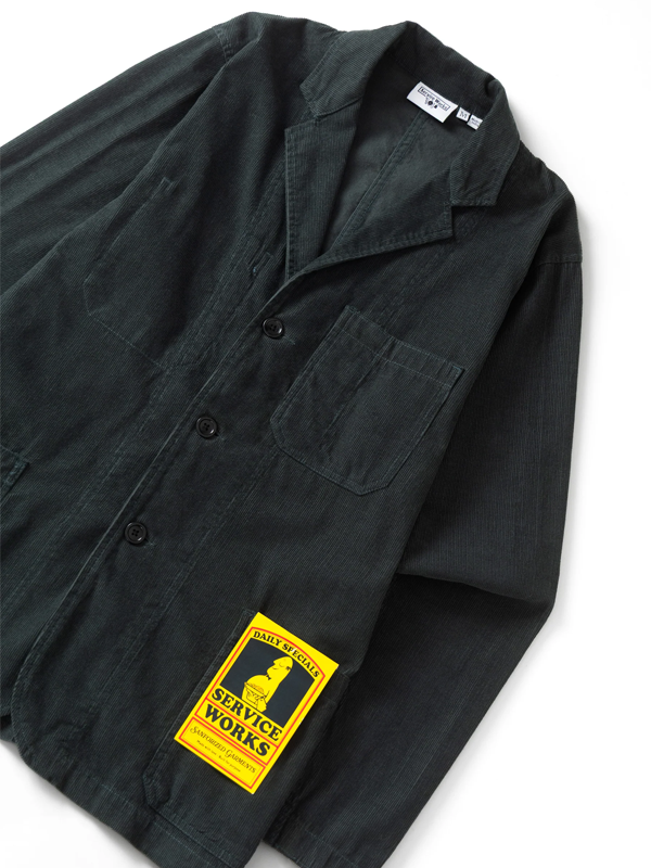Fine Cord Server Suit Jacket: Jewel