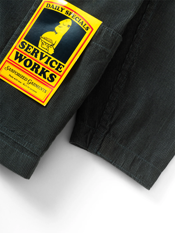 Fine Cord Server Suit Jacket: Jewel