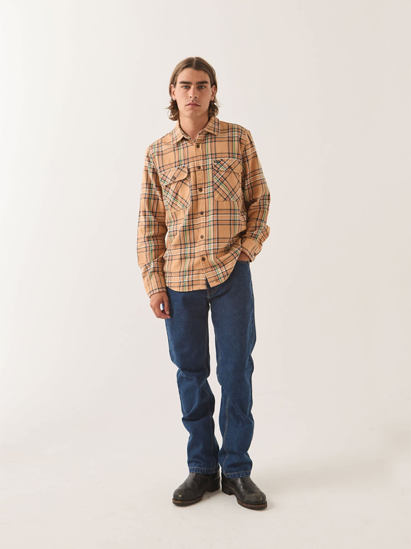 Bowery Flannel: Khaki/Multi