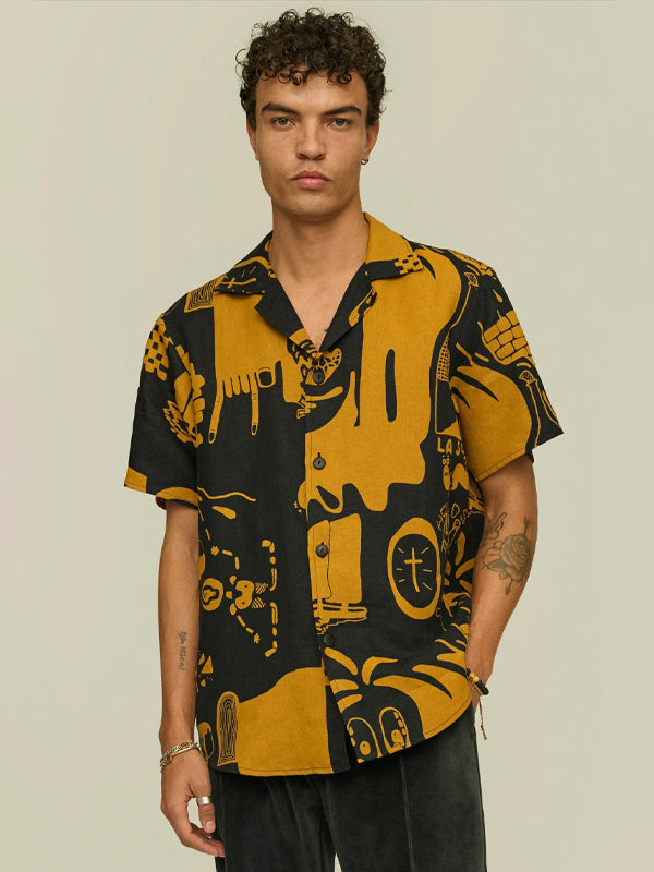 Krispy Night Cuba Linen Shirt