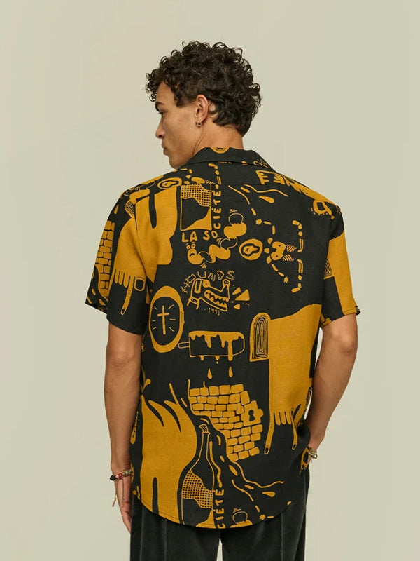 Krispy Night Cuba Linen Shirt