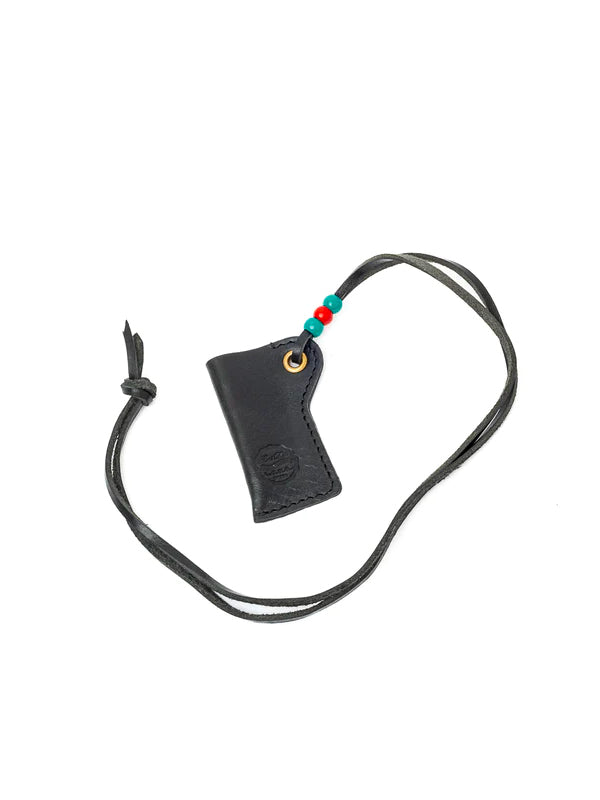 Leather Lighter Pouch: Black