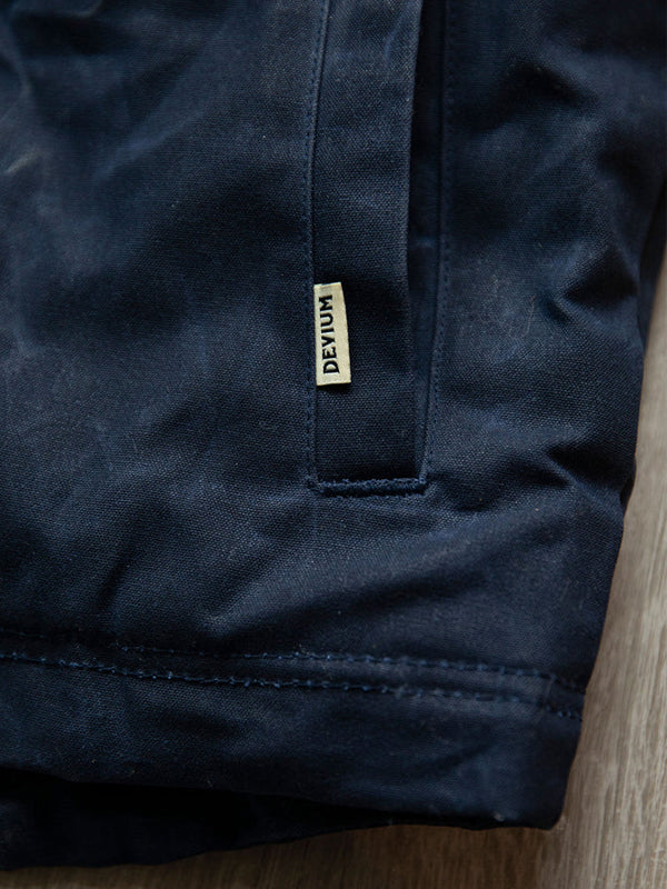 Rover Waxed Canvas Vest: Midnight FINAL SALE