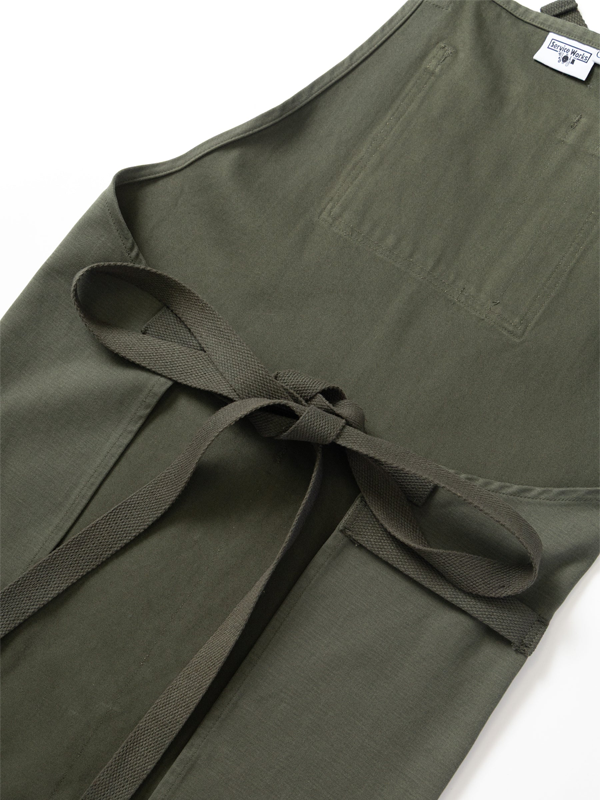 Moleskin Apron: Moss