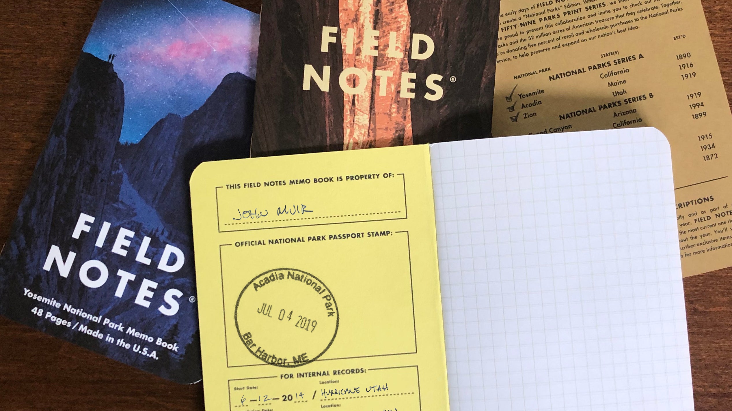 National Parks Notebook Set: Series B (3 Pack)