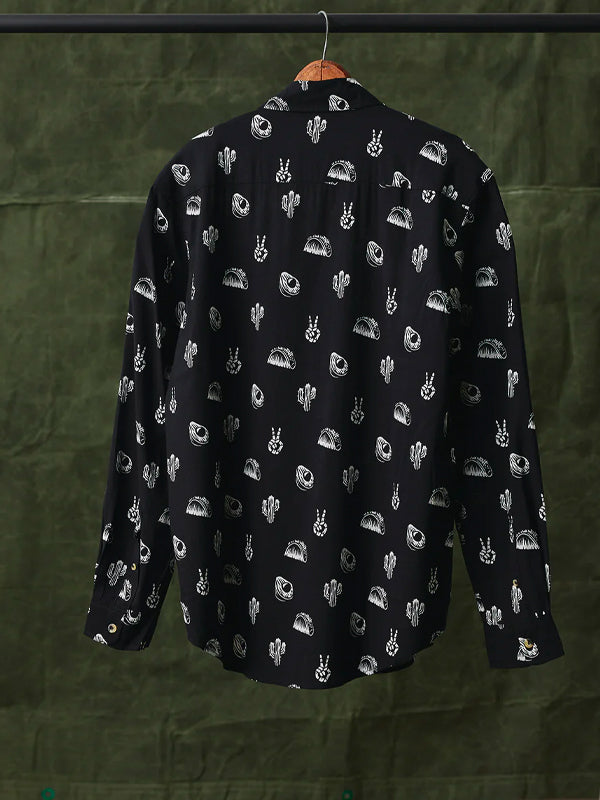 No Problemo Long Sleeve Button Up Shirt