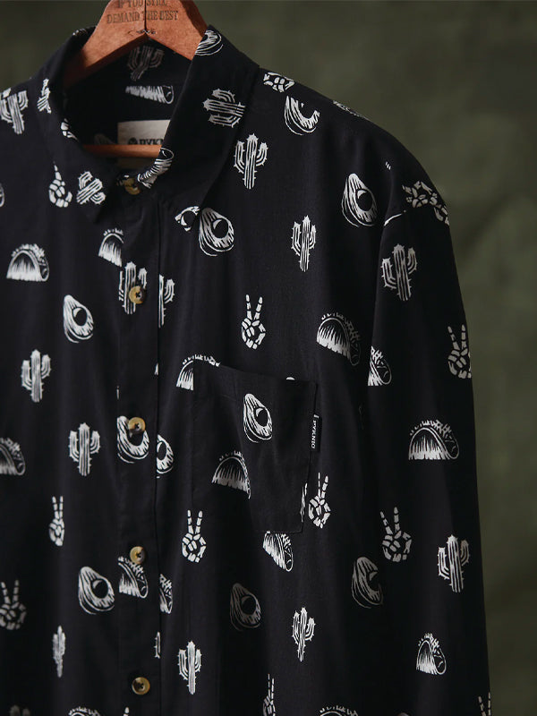 No Problemo Long Sleeve Button Up Shirt