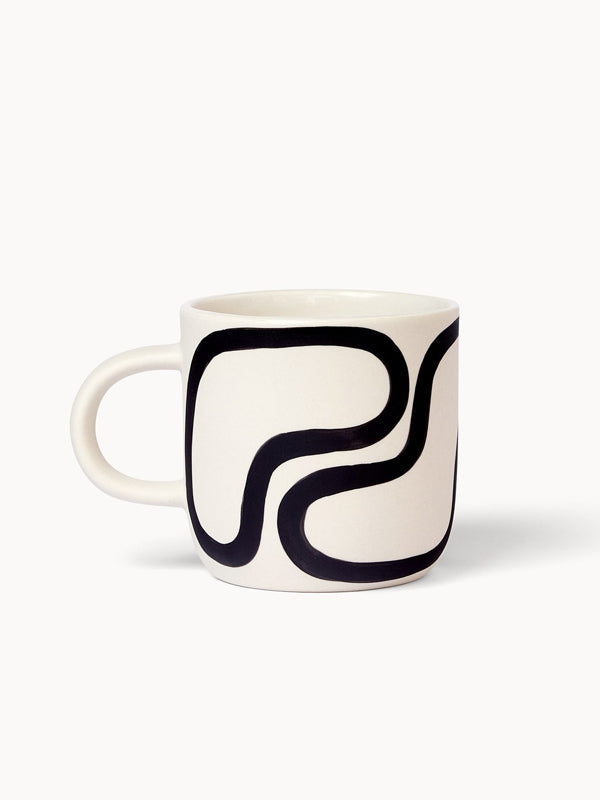 Mug: Outline (Black/White)
