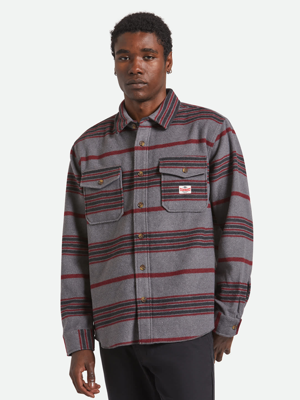 Altered Threads Overshirt: Multi Blanket Stripe