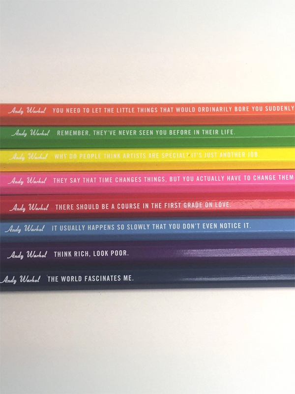 Andy Warhol Colored Pencils