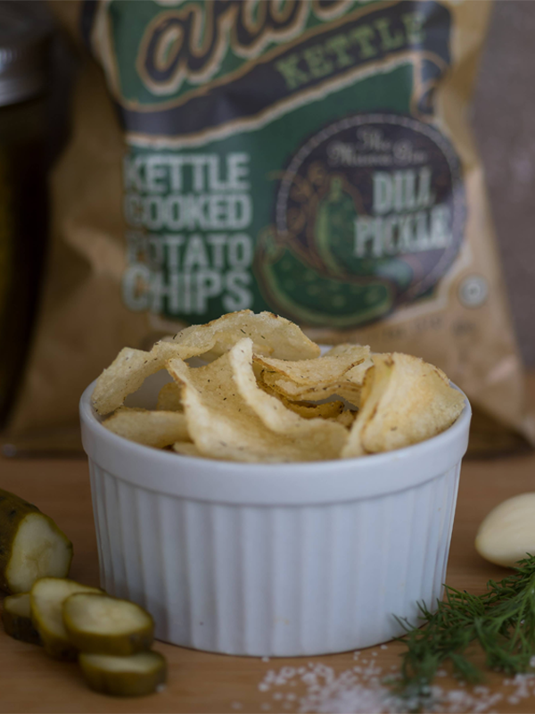 Dill Pickle Carolina Kettle Potato Chips: 2 oz