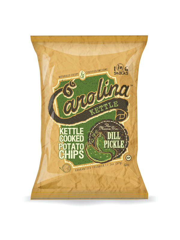 Dill Pickle Carolina Kettle Potato Chips: 2 oz