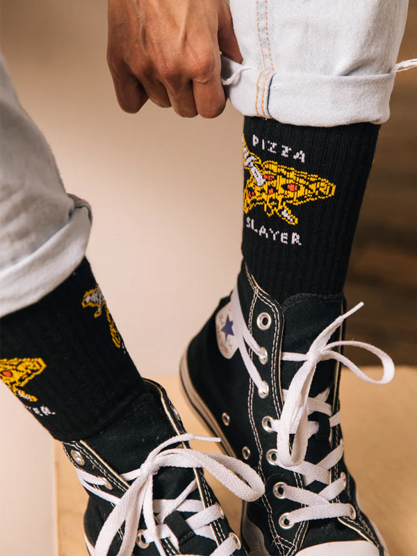 Pizza Slayer Socks