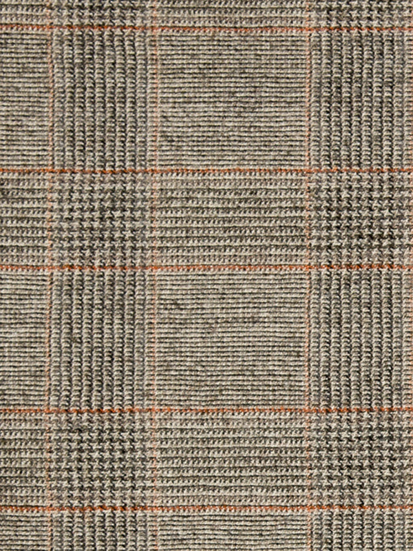 Pointed Necktie: Clay Rock Plaid