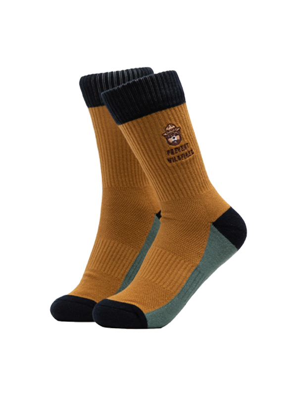 Smokey's Message Sock: Sandstone
