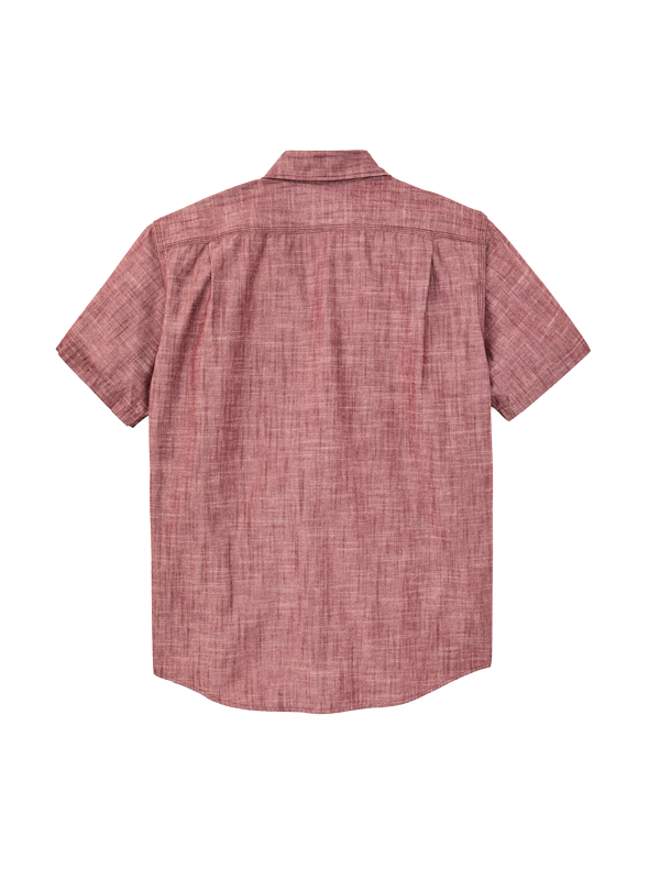 Short Sleeve Chambray Shirt: Sable